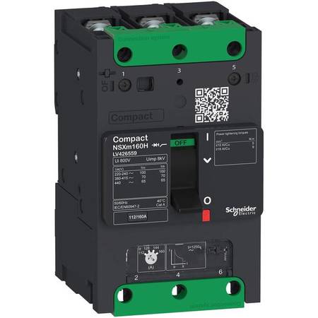 Силовой автомат Schneider Electric Compact NSXm, 16кА, 3P, 80А, LV426156