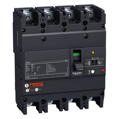 Силовой автомат Schneider Electric Easypact EZC, 4P, 225А, EZCV250H4225