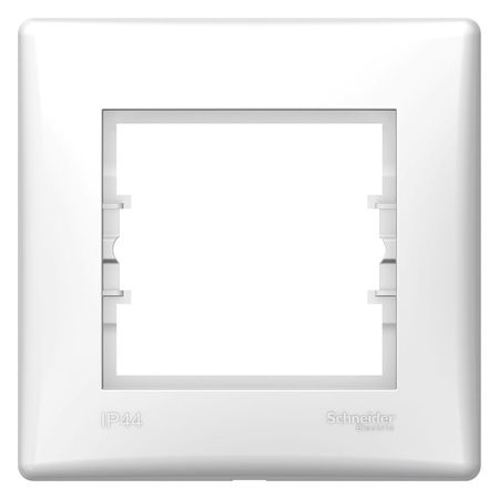 Рамка 1 пост Schneider Electric SEDNA, IP44, горизонтальная, белый, SDN5810521