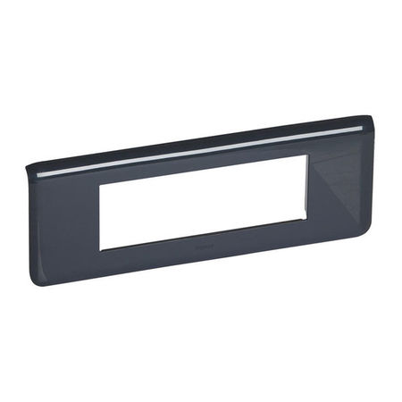 Рамка 6 модулей Legrand MOSAIC, горизонтальная, антрацит, 079056