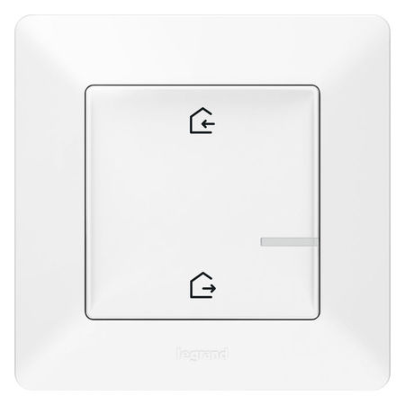 Коллекция умных устройств Valena Life with NETATMO.Главный беспроводной выключатель Я дома/Я вне дома.Цвет Белый, 752186