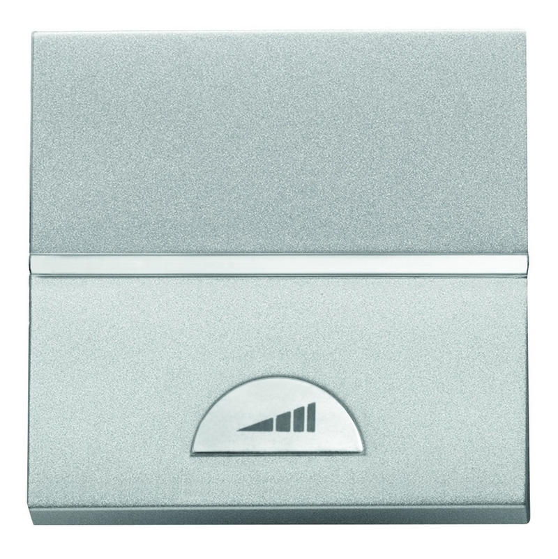 Светорегулятор-переключатель клавишный ABB ZENIT, 500 Вт, серебристый, N2260 PL, 2CLA226000N1301