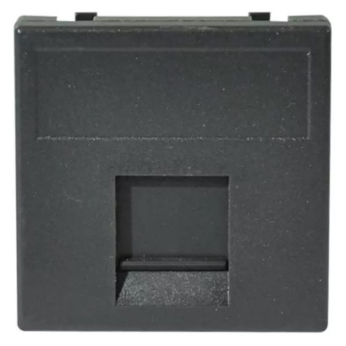 SConnect Адаптер на 1 RJ45 CJ545U(FM), CJ546U(FM), шторка, 45х45мм, графит, K76-14