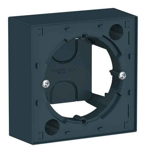 Коробка ATLASDESIGN для наружного монтажа изумруд, ATN000800