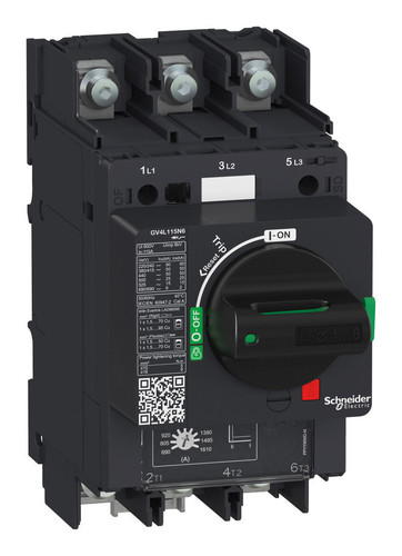 Выключатель автоматический GV4L магнитный расцепитель 115A 50kA зажим под кольцевой наконечник, GV4L115N6