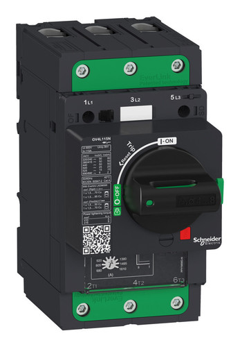 Выключатель автоматический GV4L магнитный расцепитель 115A 50kA зажим EVERLINK, GV4L115N