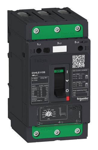Выключатель автоматический GV4LE магнитный расцепитель 3.5A 50kA зажим EVERLINK, GV4LE03N