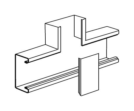 Угол плоский вверх 110х52 белый RAL9010, INS5550503