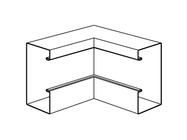 Угол внутренний TAS+IH 170х72 RAL9010, INS5553223