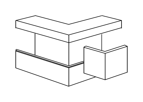 Угол внешний TAS+YH 170х72 RAL9010, INS5553423