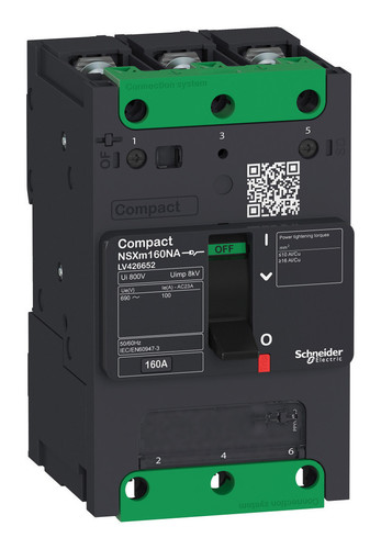 3П ВЫКЛ.-РАЗЪЕД. NSXm 160NA каб.наконеч./шины, LV426652