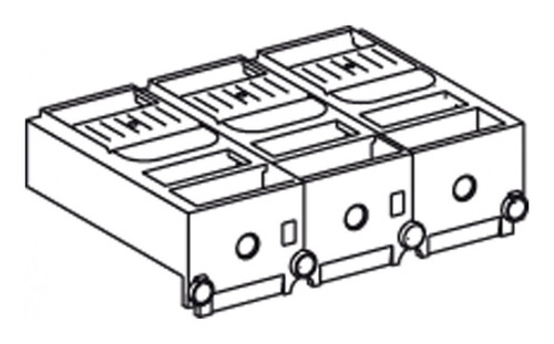 1 3П КОРОТ. КЛЕМ. ЗАГЛУШКА ДЛЯ U > 500B, LV433683