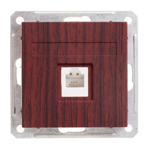 Розетка телефонная RJ11 Schneider Electric W59, дуб мореный, RSI-152T-9-86