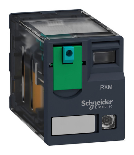 РЕЛЕ 2 CO СВЕТОДИОД 12В ПОСТ ТОКА, RXM2AB2JD