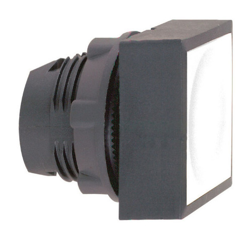 ГОЛОВКА КНОПКИ С ПОДСВЕТКОЙ, БЕЛАЯ, ВСТР. LED, КВАДРАТ., ZB5CW3136