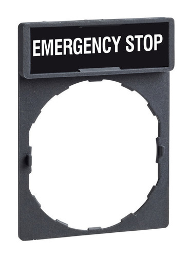 ЭТИКЕТКА EMERGENCY STOP, ZBY2330