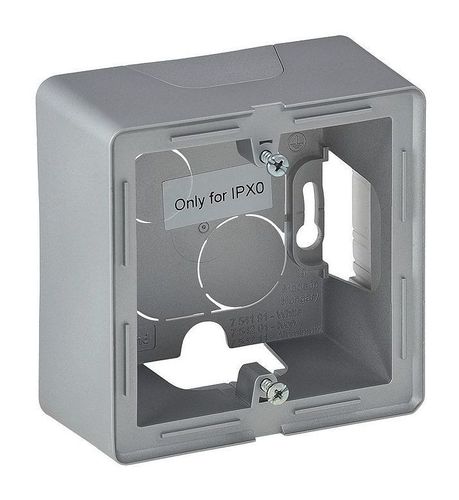 Valena Life Рамка для 2-ных розеток 1-ная, алюминий, 754211