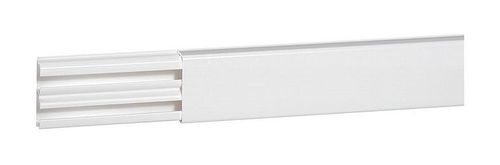 Мини-плинтус DLPlus - 32x12,5 мм - 2 отделения - длина 2,1 м - белый, 030014