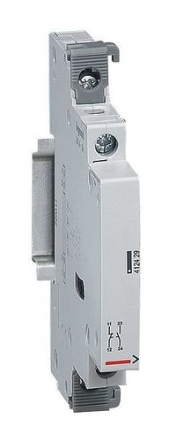 Вспомогательный контакт - для импульсных реле и контакторов CX³ - 5 А - 250 В~ - 1 Н.О.+1 Н.З. - 0,5, 412429