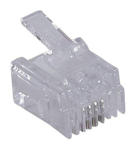 Вилка RJ 11 - 4 контакта - ширина 9,65 мм, 051701