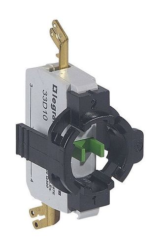 Комплектующий блок для кнопок - Osmoz - без подсв. - с внешними клеммами - Н.О. + 1-постовой монт. а, 023026