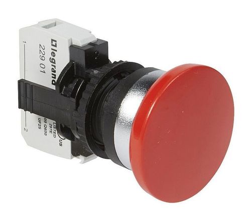 Кнопка с грибовидной головкой ∅ 40 - Osmoz - в сборе - IP 66 - красный, 023716