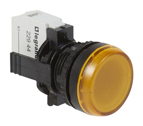 Лампа-индикатор - Osmoz - в сборе - с подсветкой - желтый - 230 В~, 023794