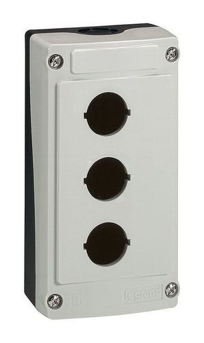 Корпус для сборки - Osmoz - 3 отверстия - серый, 024203