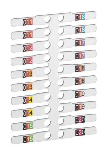 Заготовка этикеток Logicab 2 - для проводов - для держателя Memocab 4x30 мм, 038712