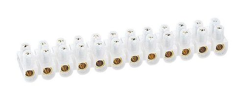 Клеммный блок Nylbloc - сечение 10 мм² - белый, 034225