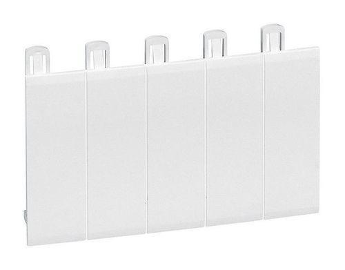 Заглушка - на 5 модулей - белая, 001660