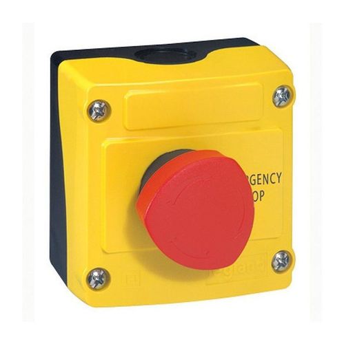 Кнопочный пост управления в сборе с 1 кнопкой - Osmoz - кнопка для авар. откл. с гриб. головкой + ко, 024212