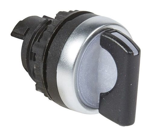 Переключатель - Osmoz - для комплектации - с подсветкой - 2 положения с фиксацией - 45° - чёрный, 024037