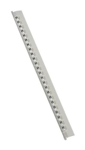 Маркер Memocab - ширина 2,3 мм - чёрная маркировка на белом фоне - заглавная буква H, 037833