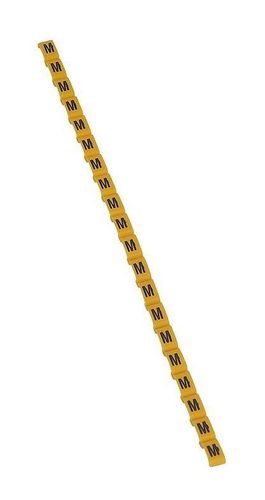 Маркер Duplix - чёрная маркировка на желтом фоне - заглавная буква M, 038422