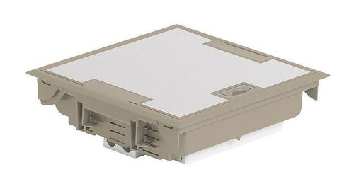 Напольная коробка с глубиной 75-105 мм - неукомплектованная - 18 модулей - под покрытие - бежевый RA, 089612