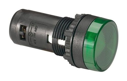 Моноблочная сигнальная лампа ∅ 22,3 - Osmoz - с подсветкой - со встроенным светодиодом - IP 66 - зел, 024142