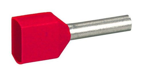 Наконечник Starflix - двойной - россыпью - сечением 2х1 мм² - красный, 037688