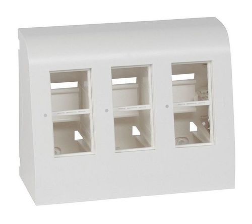 Напольная башенка 3х4 модуля, укомплектованная электроустановочными изделиями Mosaic, 031749