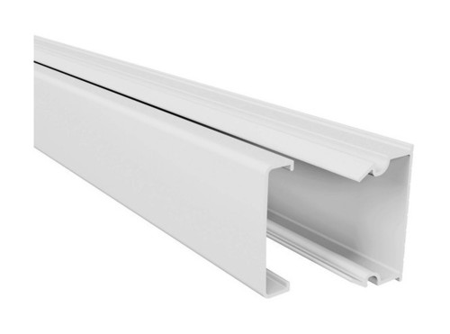 Мини-канал Metra - 24x14 - 2 метра - с крышкой - белый, 638193