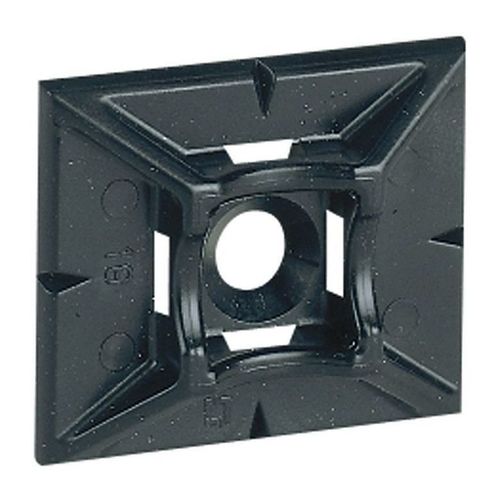 Самоклеющаяся площадка Colring - для хомутов шириной 4,6 мм - чёрная, 032067