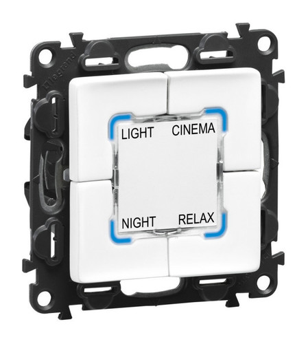 Valena Life MyHome Сценарный выключатель для 4 сценариев , бел., 752182