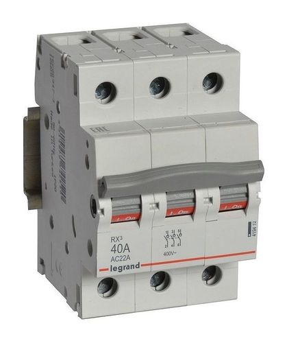 RX3 Выключатель-разъединитель  40А 3П, 419412