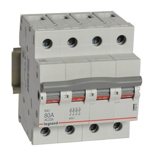 RX3 Выключатель-разъединитель  80А 4П, 419419