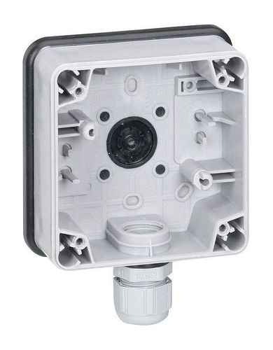 Plexo66 Коробка 1-ная для накладного монтажа, серая, 090491