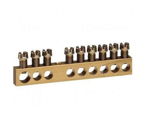 Клеммная колодка - крепятся винтами М4 - 1 x 6-25 мм² - 24 x 1,5-16 мм² - длина 192 мм, 004807