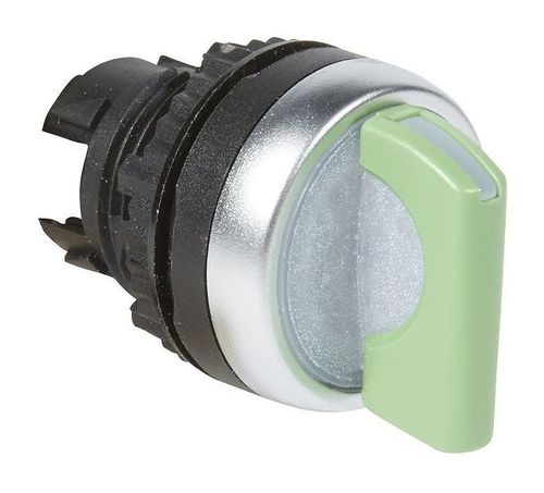 Переключатель - Osmoz - для комплектации - с подсветкой - 2 положения с фиксацией - 45° зеленый, 024036