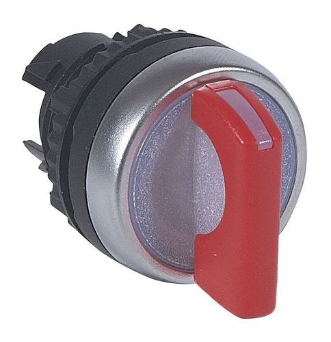 Переключатель - Osmoz - для комплектации - с подсветкой - 2 положения с фиксацией - 45° красный, 024035