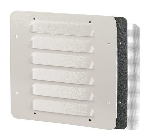 Металлическая вентиляционная решётка - IP32 - IK10 - RAL 7032 - 138 x 138 мм, 036570