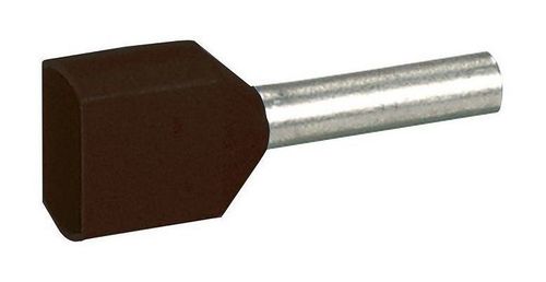 Наконечник Starflix - двойной - россыпью - сечением 2х1,5 мм² - чёрный, 037689